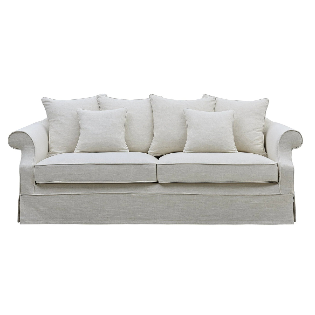 Lexington Three Seater Sofa In Classic Ivory