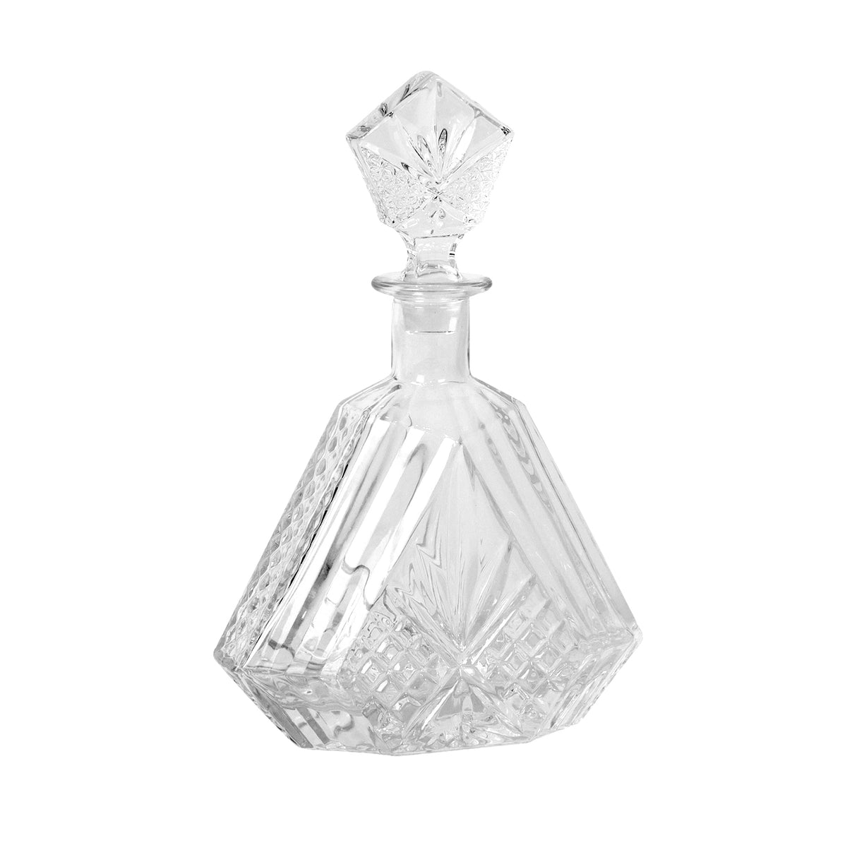 Diamond Cut Glass Decanter