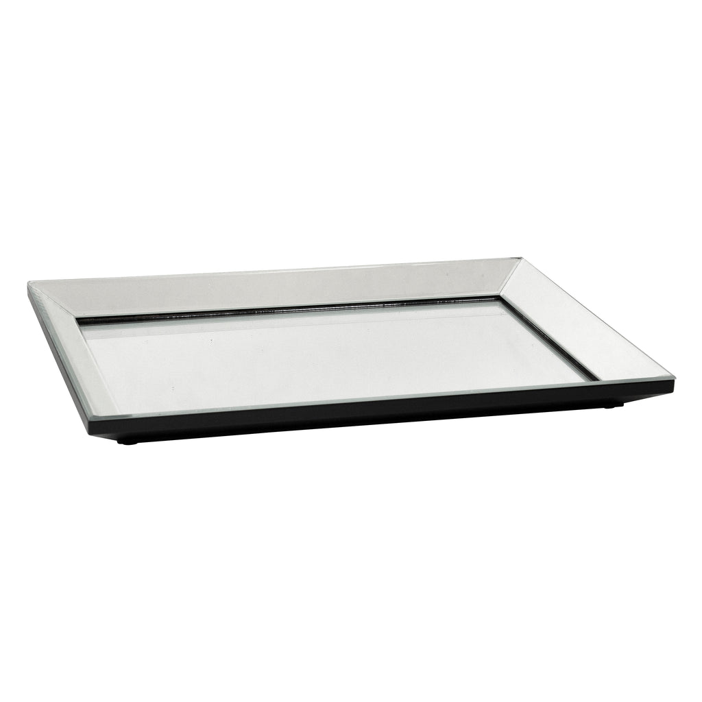 Lush Silver Deep Mirror Rectangular Tray - Extra Large - SAVE 50% OFF!