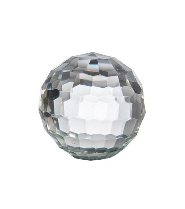 Set of Three Honeycomb Glass Cut Spheres