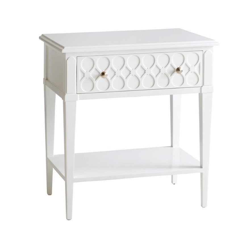 Pair Of Oxford Bedside Tables In White