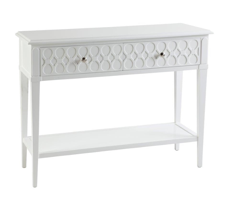Oxford Console Hall Table In White