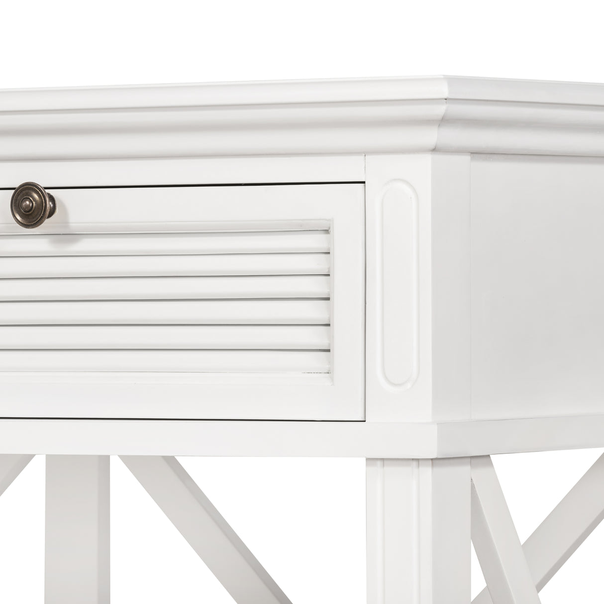 Long Island Three Drawer Console Table In White