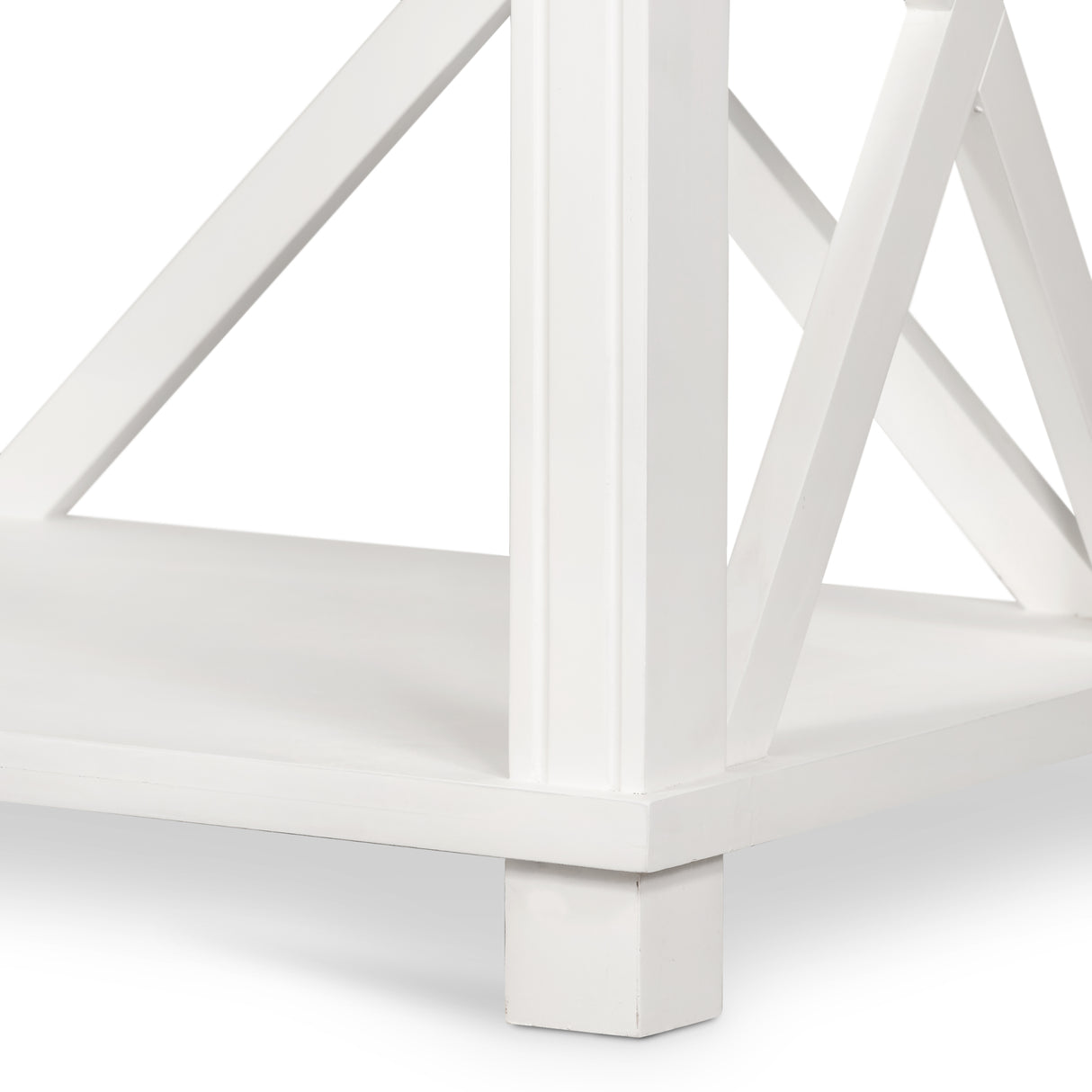 Long Island Three Drawer Console Table In White
