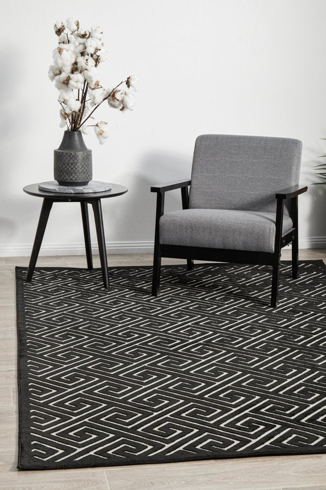 New York Rug In Black