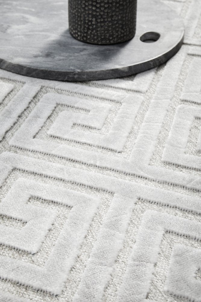 New York Rug In Silver