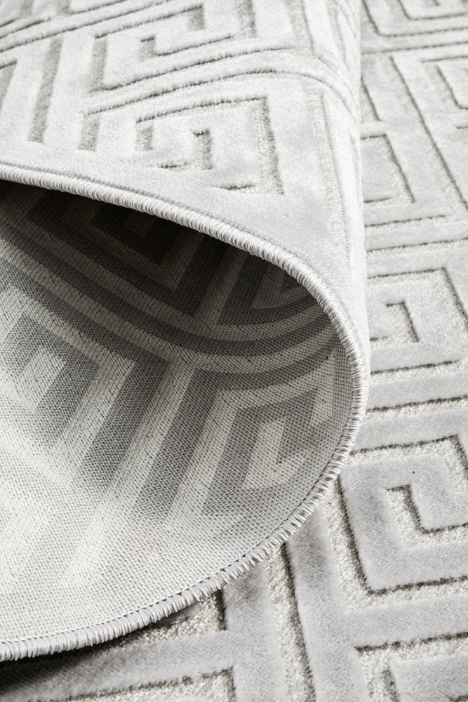 New York Rug In Silver