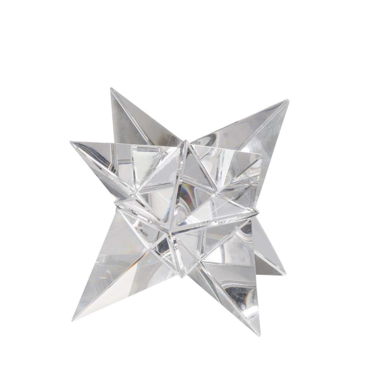 Crystal Cut Glass Star Ornament