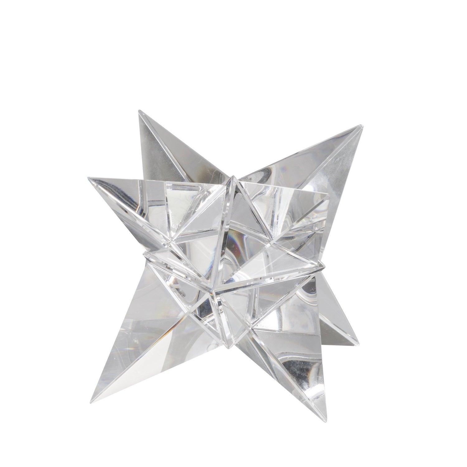 Crystal Cut Glass Star Ornament