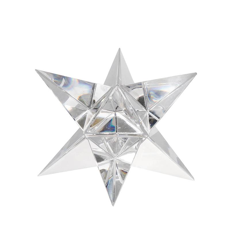 Crystal Cut Glass Star Ornament