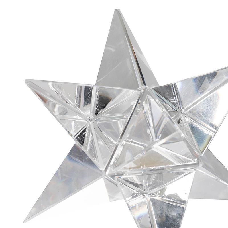 Crystal Cut Glass Star Ornament