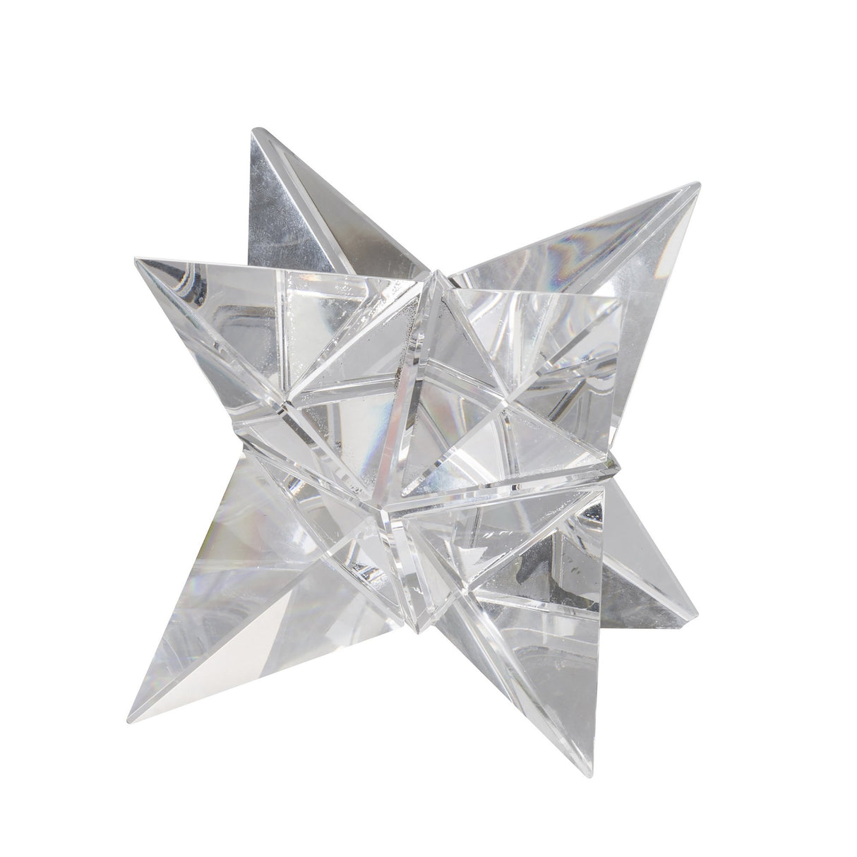 Crystal Cut Glass Star Ornament