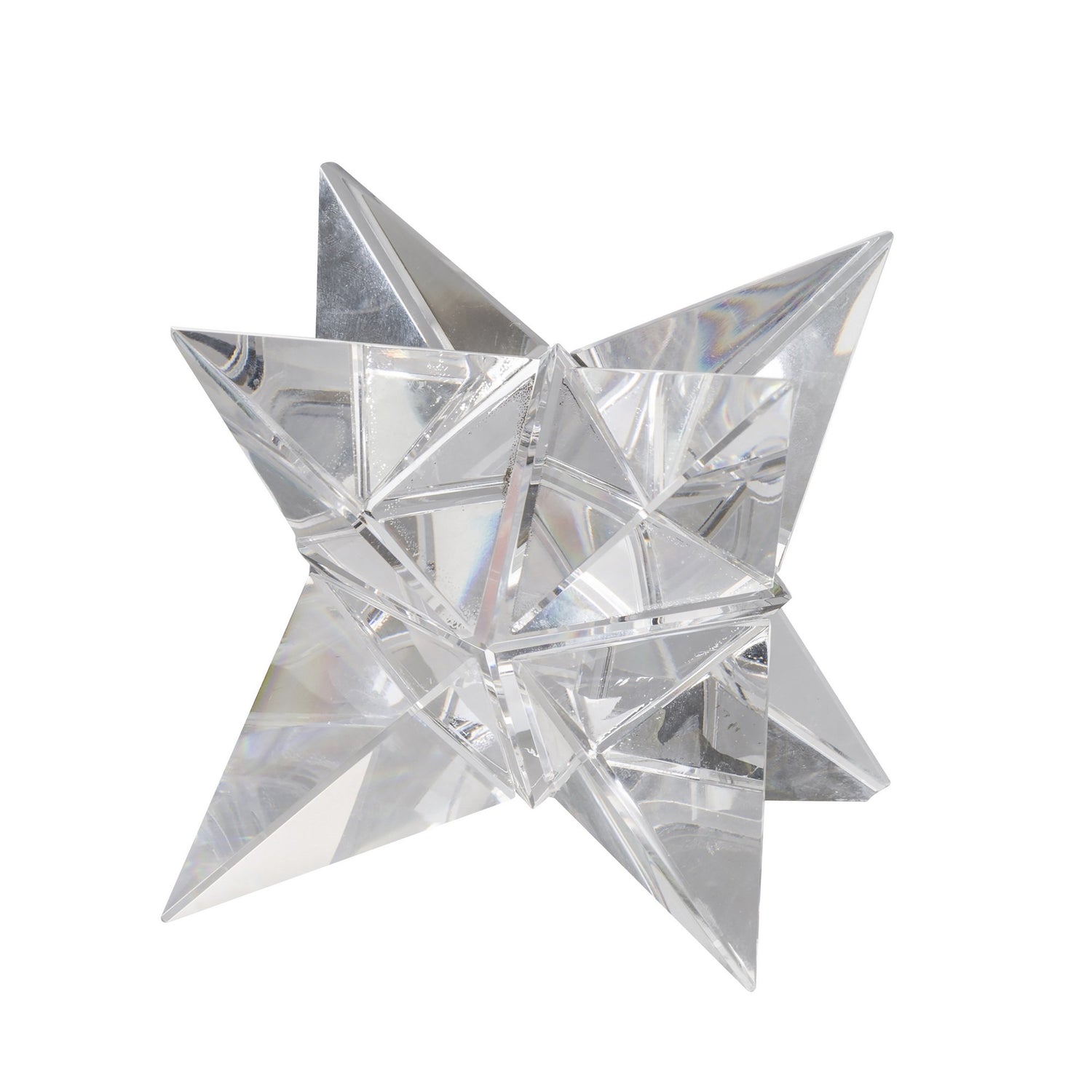 Crystal Cut Glass Star Ornament
