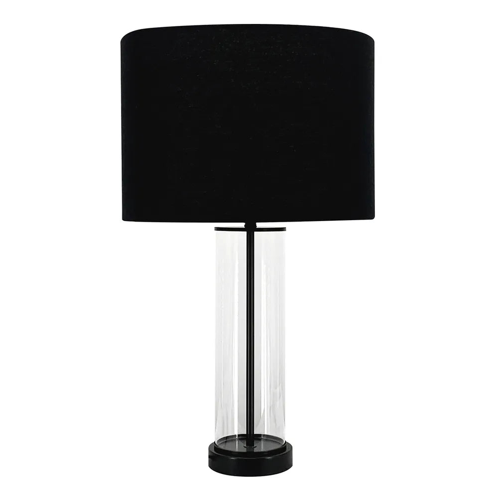 Madison Black Table Lamp with Black Shade