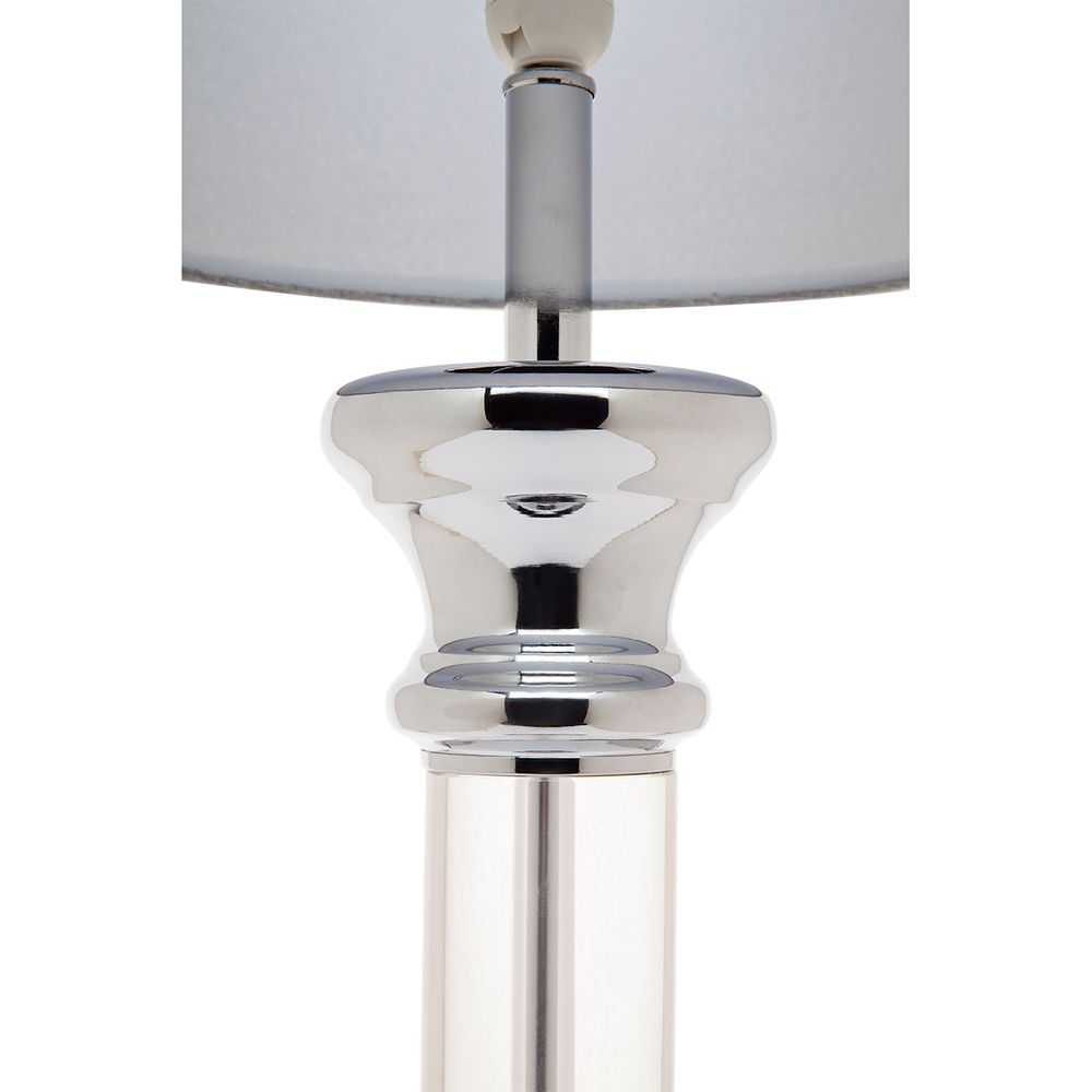 Manhattan Lamp with Grey Linen Shade