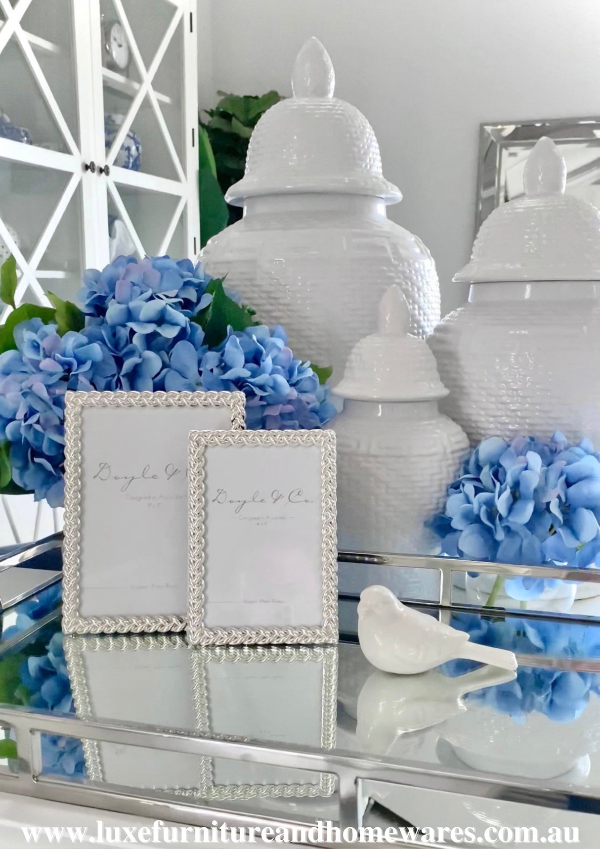 Small White Ceramic Bird