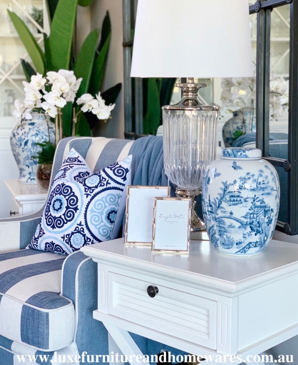 Blue & White Emperor Ginger Jar