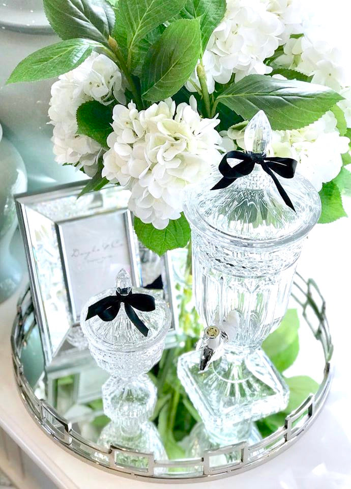 Small Cut Glass Drinks Dispenser