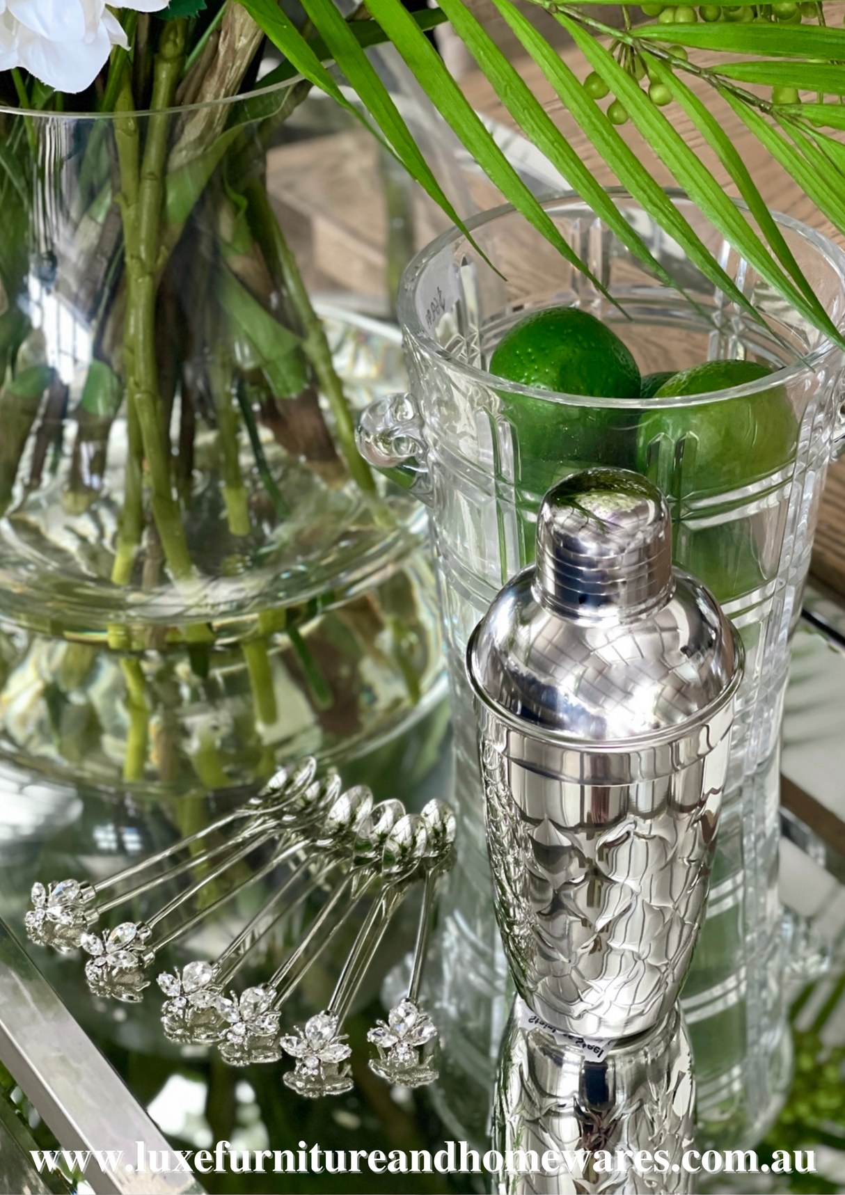 Silver Teardrop Cocktail Shaker