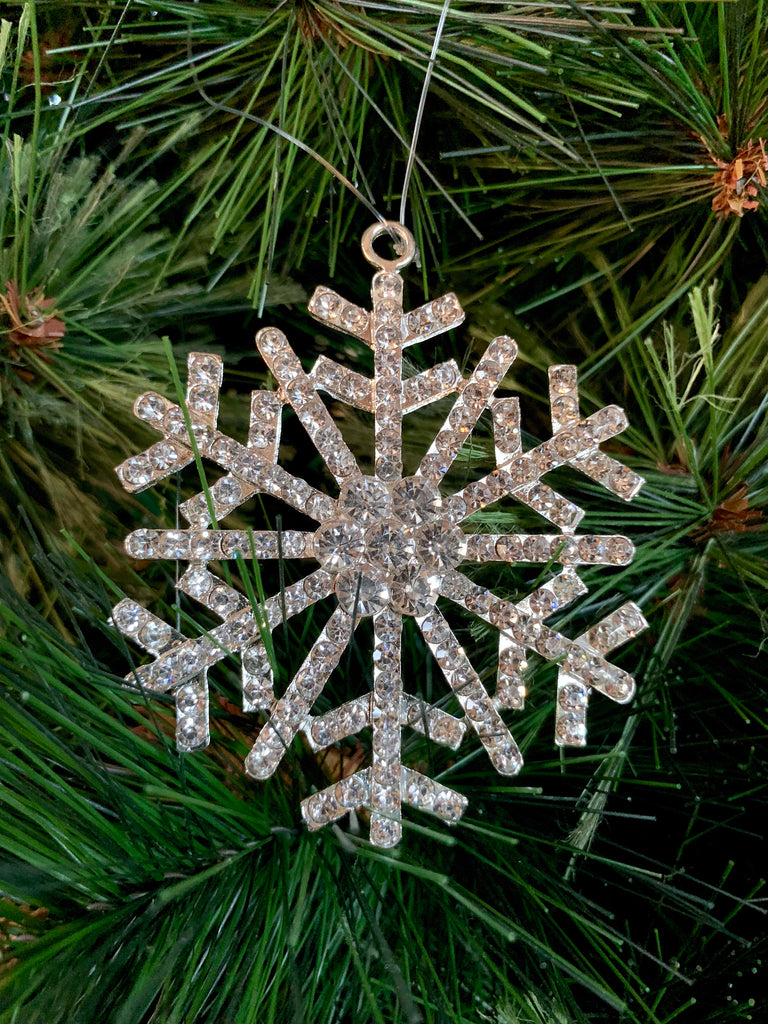 Diamond Snowflake Christmas Ornament - SAVE 35% OFF!