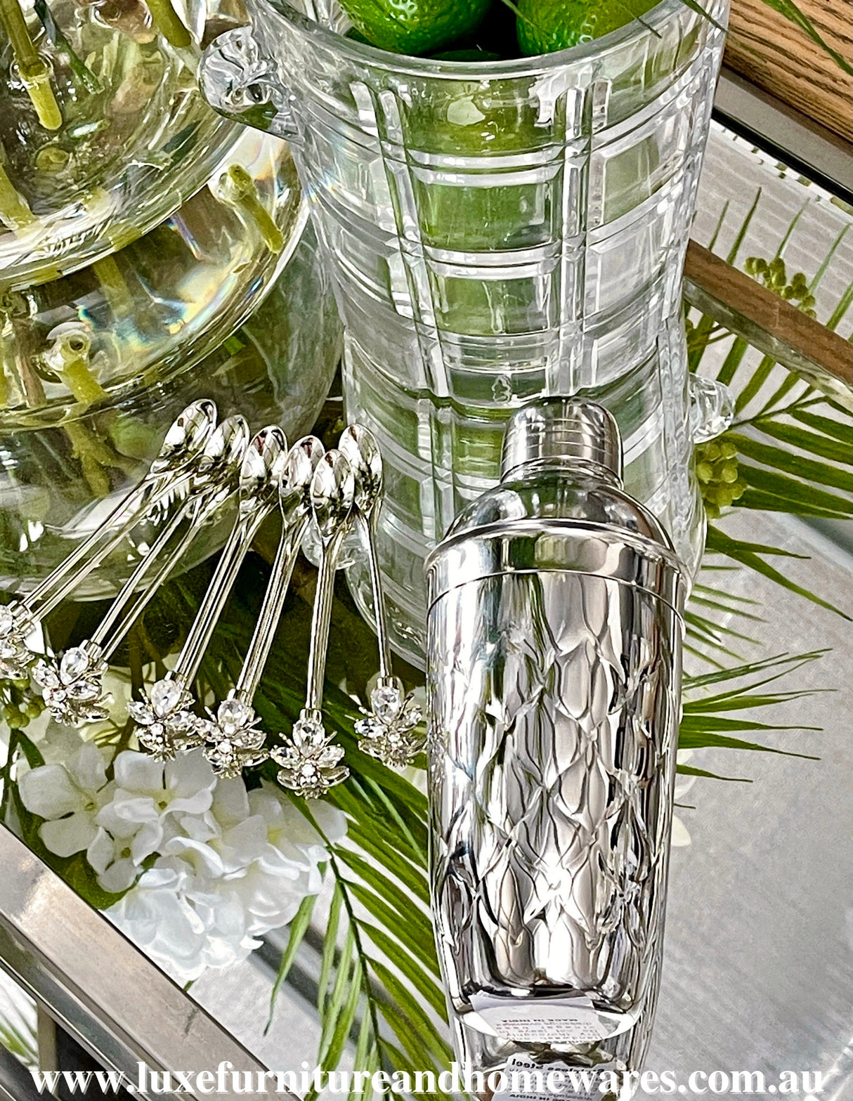 Silver Teardrop Cocktail Shaker