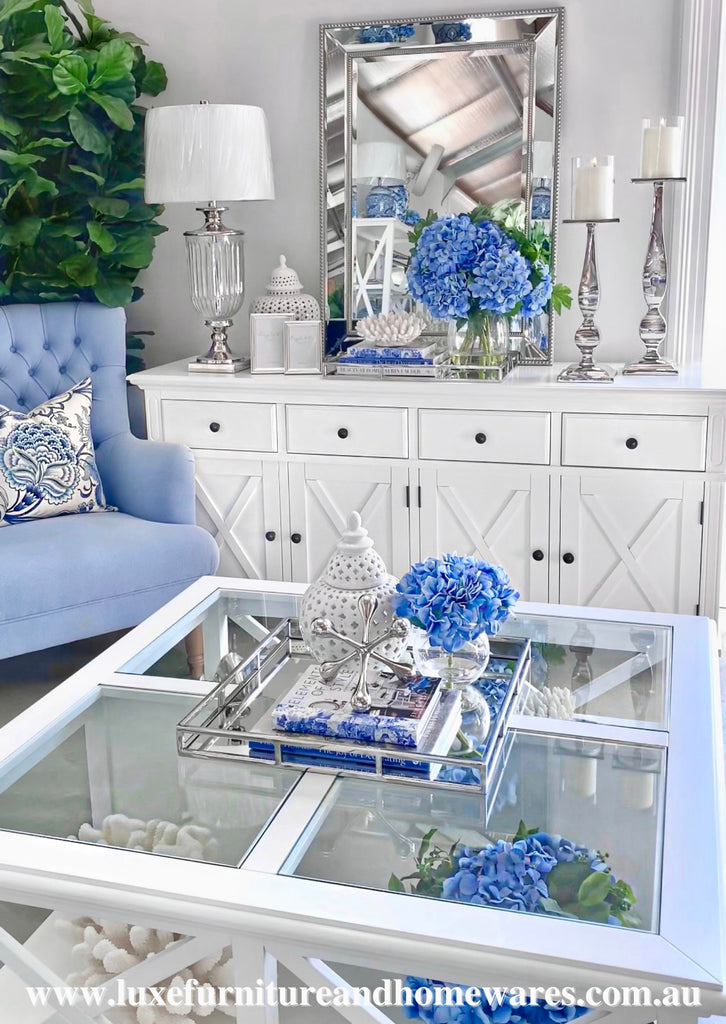 Newport Four Door Buffet In White