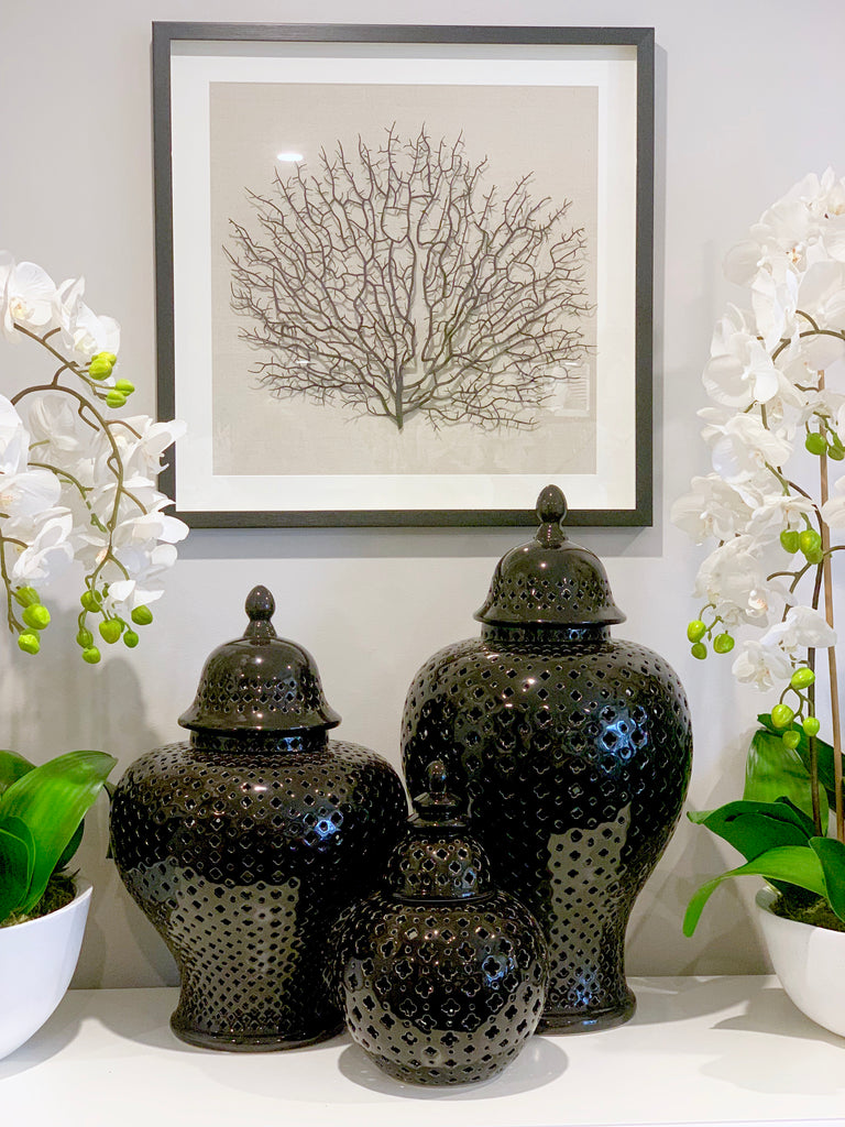 Black Framed Faux Sea Fan - SAVE 25% OFF!