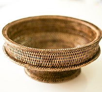 Rattan Pedestal Bowl