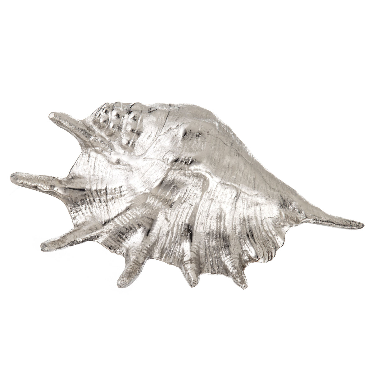 Rustic Silver Shell Ornament