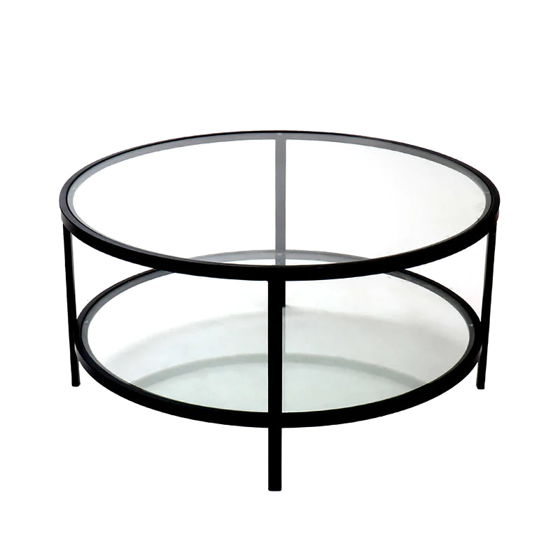 Portland Black and Glass Coffee Table