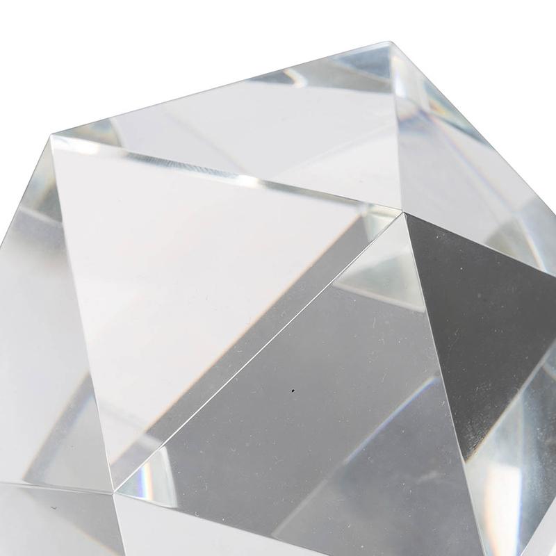 Triangle Crystal Cut Ornament