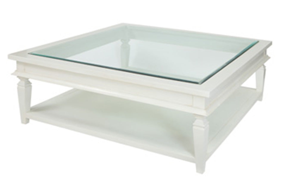 Bayview Square Coffee Table In White