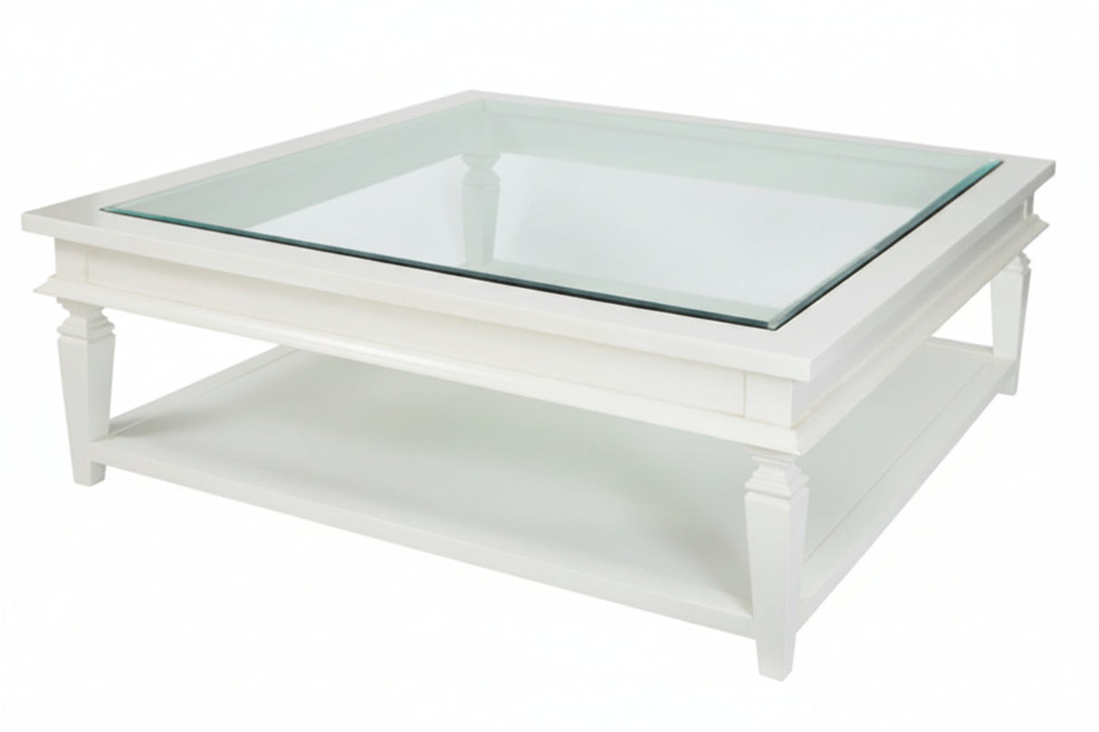 Bayview Square Coffee Table In White
