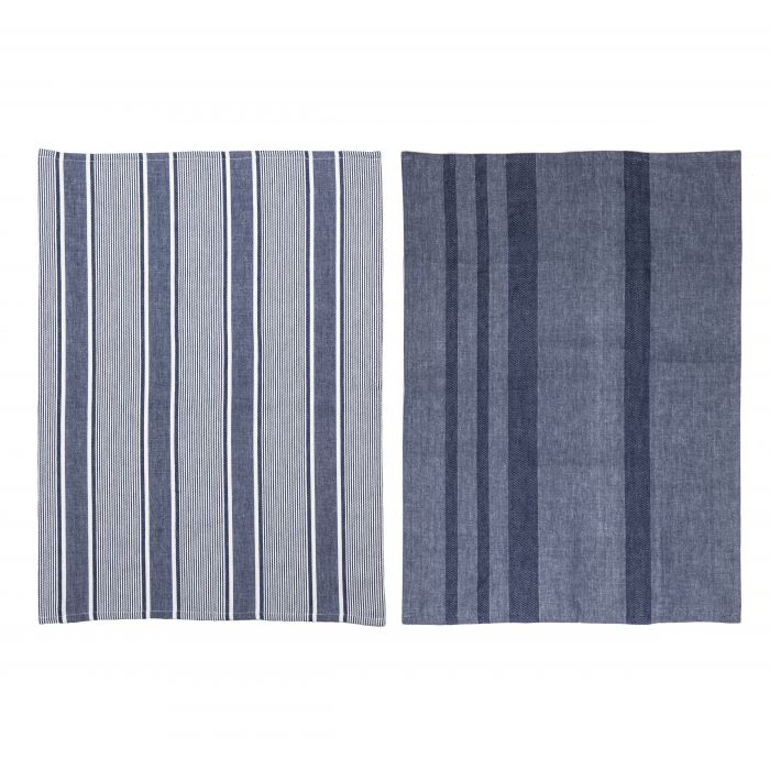 Blue and White Tea Towels - Set Of Two - SAVE 30% OFF!