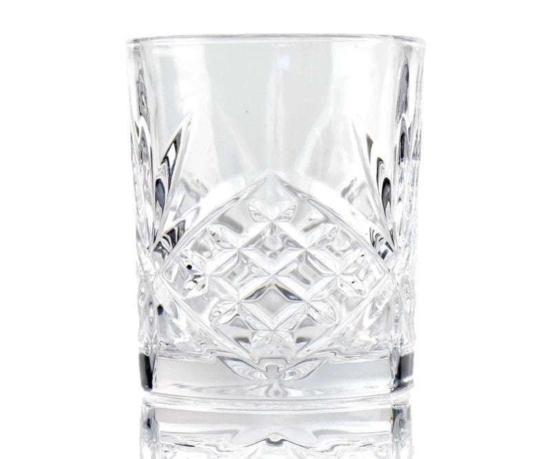 Set Of 6 Crystal Cut Tumbler Glasses