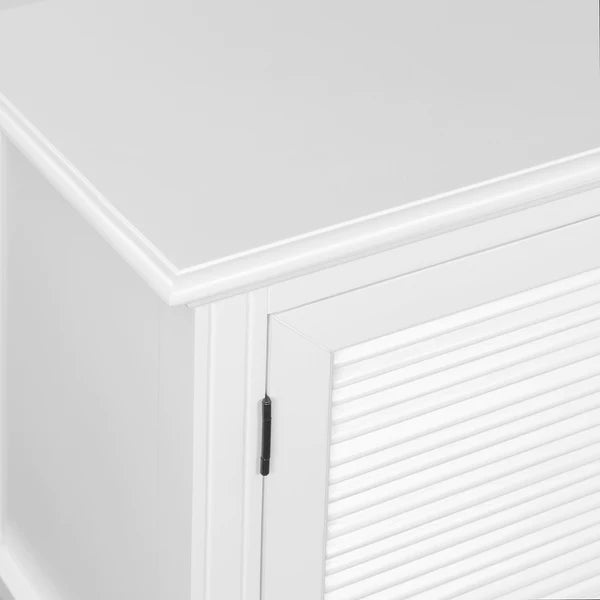 Long Island TV Entertainment Unit In White 220cm