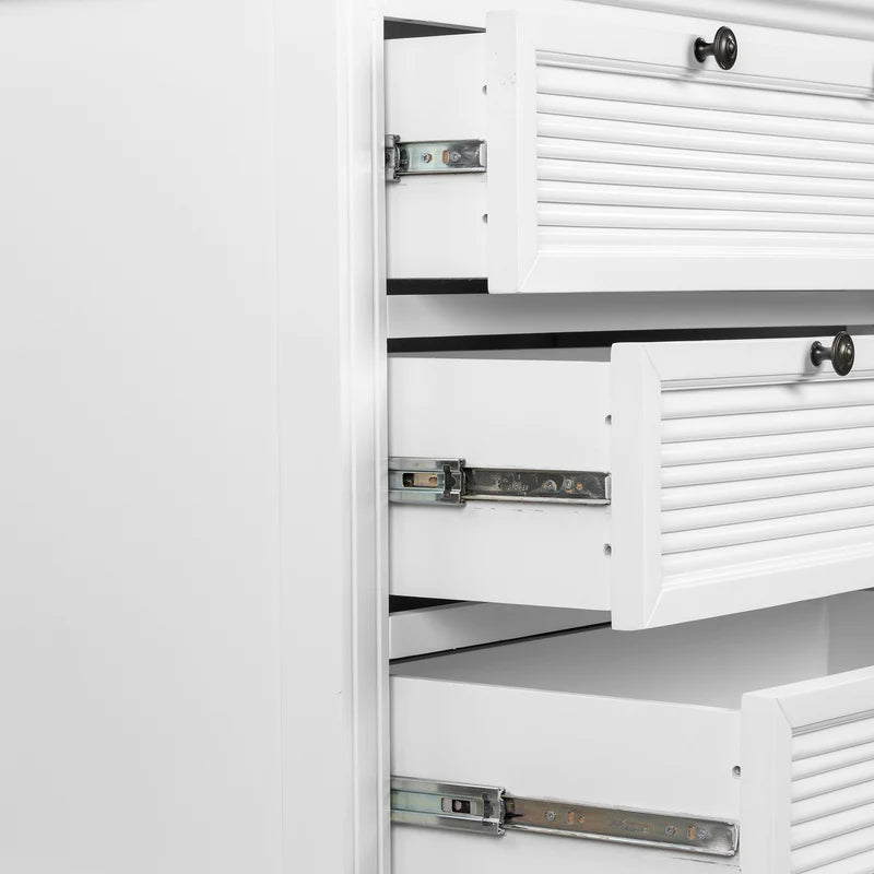 Long Island Three Drawer Dresser in White