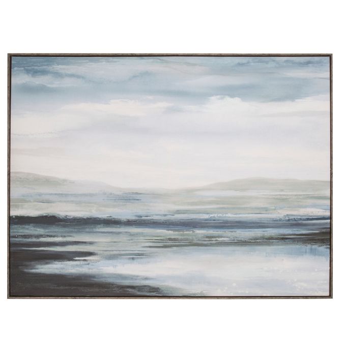 Seaside Framed Textured Canvas