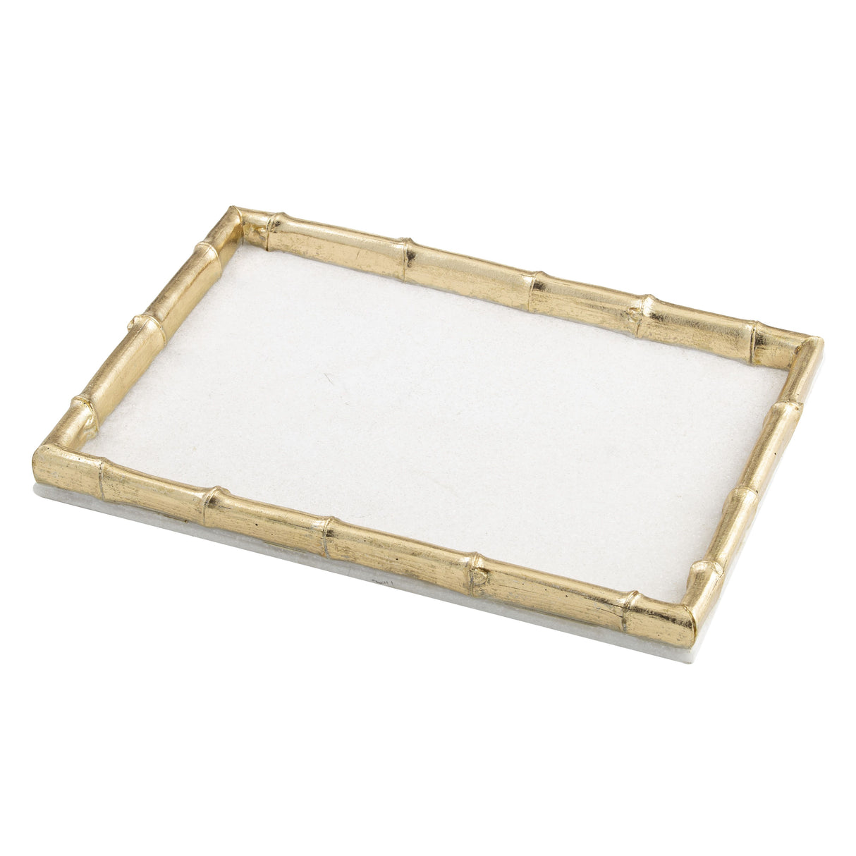 Gold Bamboo & Marble Rectangular Tray