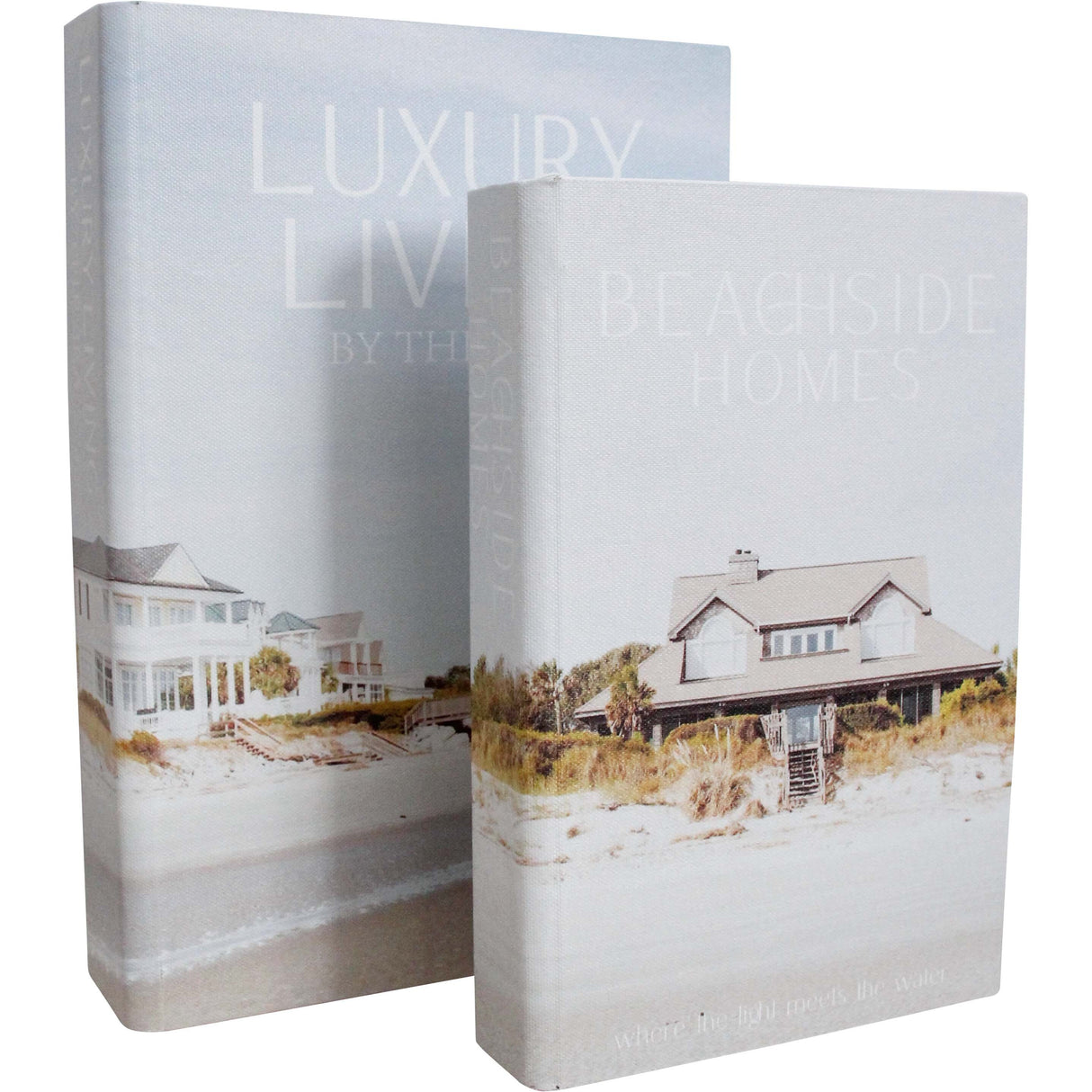Set of Two Medium Book Boxes - Luxury Homes