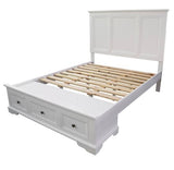 Ex-Display Bayview White Queen Size Bed Frame
