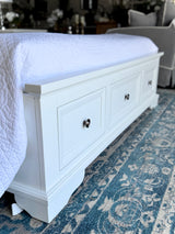 Bayview White Queen Size Bed Frame