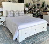 Bayview White Queen Size Bed Frame