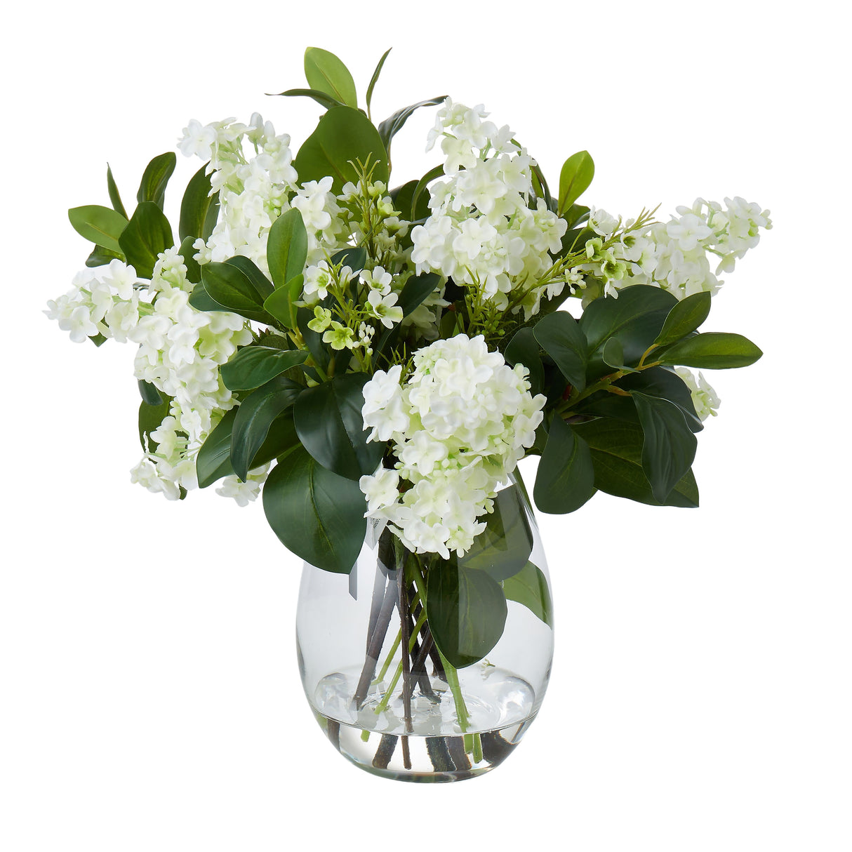 Lilac Garden Mix Arrangement in Glass Vase