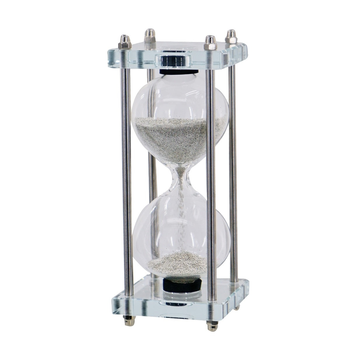 Silver and Crystal Hourglass