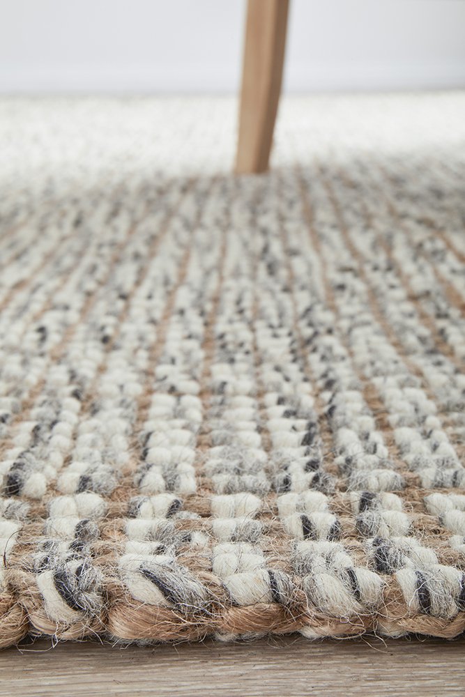 Bella Grey Natural Floor Rug