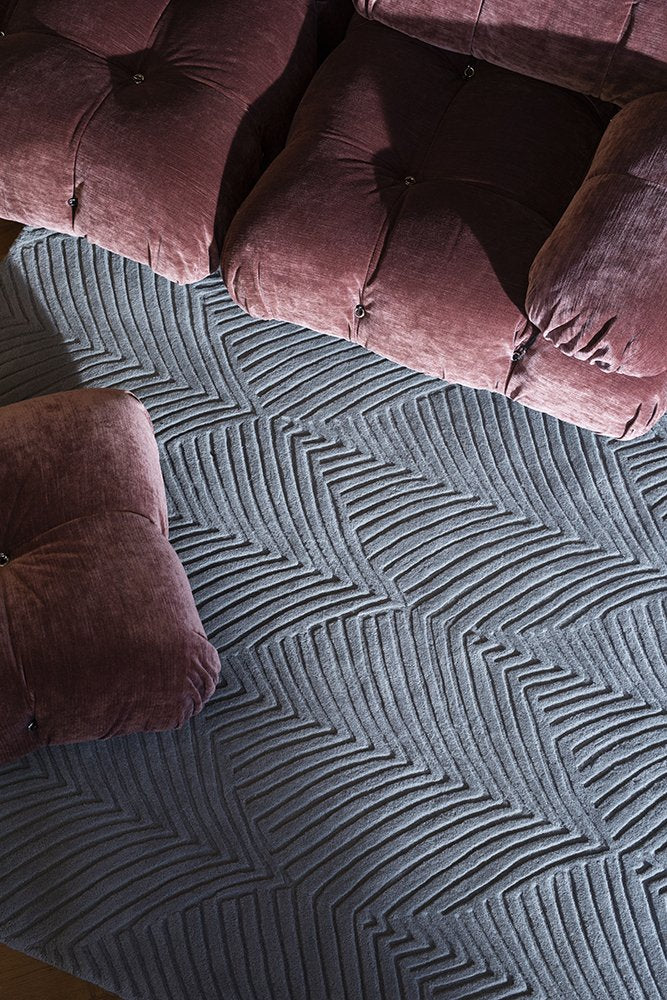 Wedgwood Folia Cool Grey Floor Rug