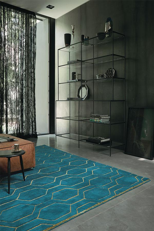 Wedgwood Arris Teal Floor Rug
