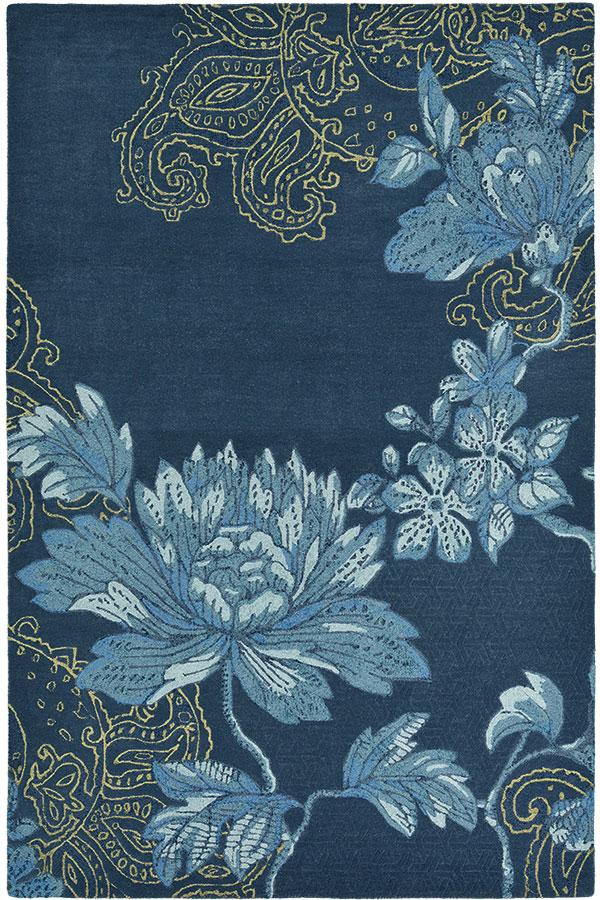 Wedgwood Fabled Floral Navy Floor Rug