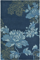 Wedgwood Fabled Floral Navy Floor Rug